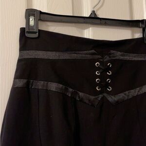 Black Corset-Style Skirt